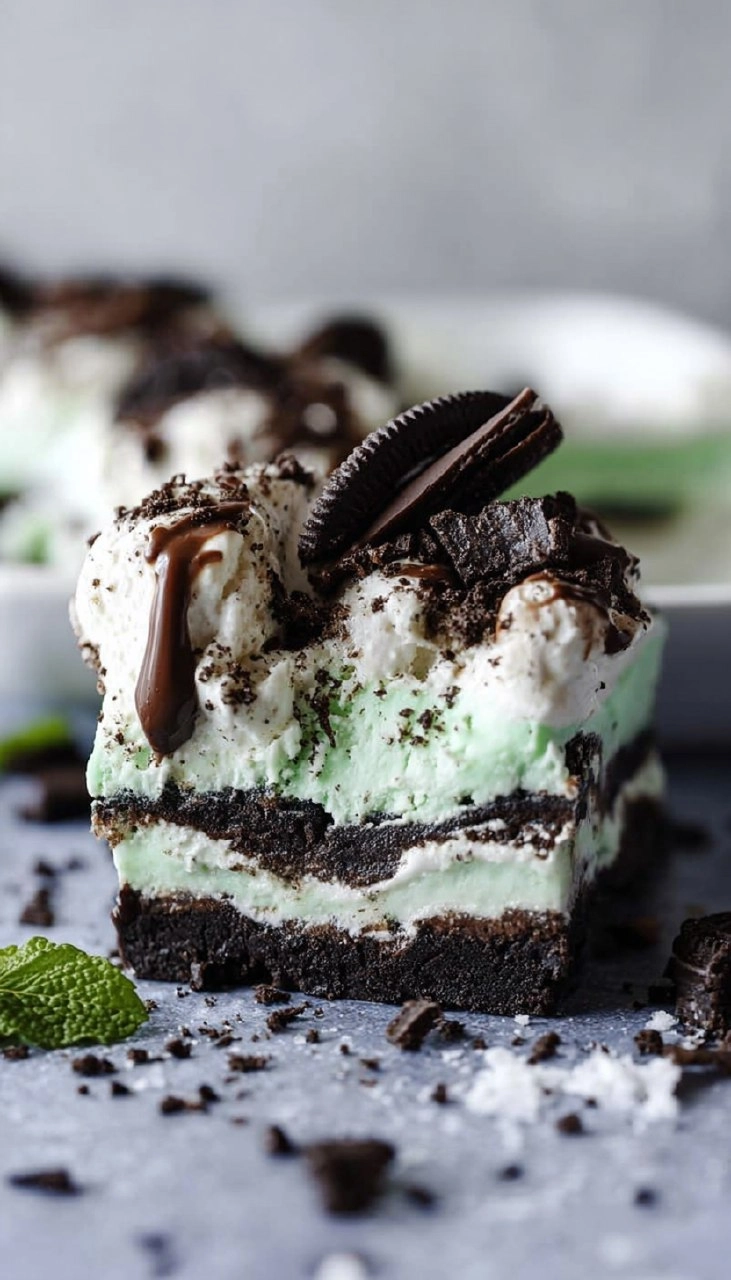 Mint Oreo Ice Cream Dessert