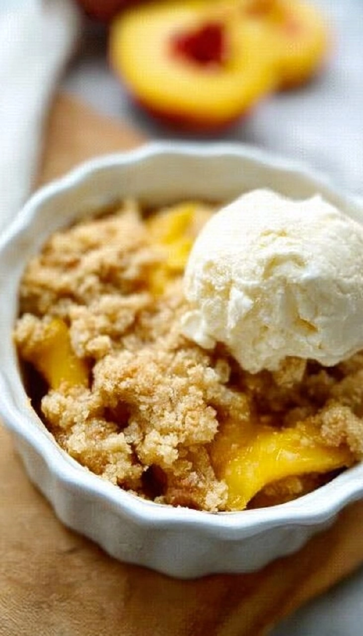Old-Fashioned Peach Crumble (Just Like Grandma’s!)