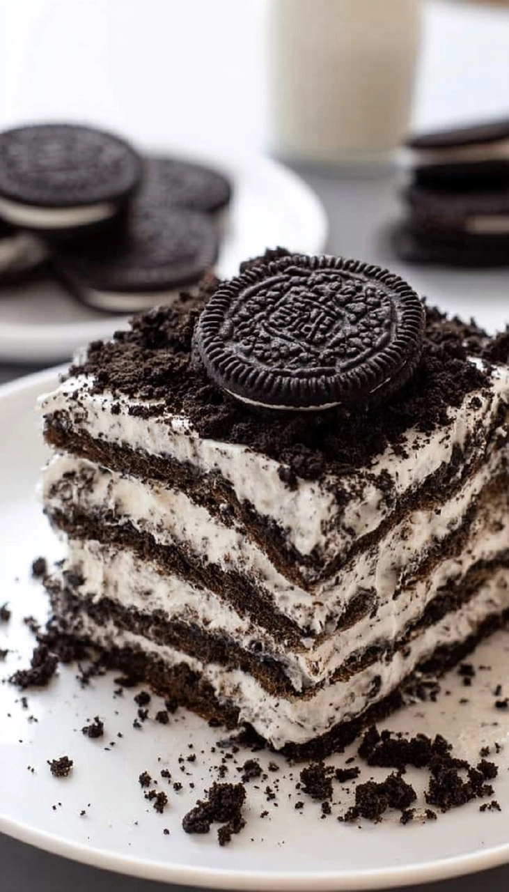 Oreo Icebox Cake