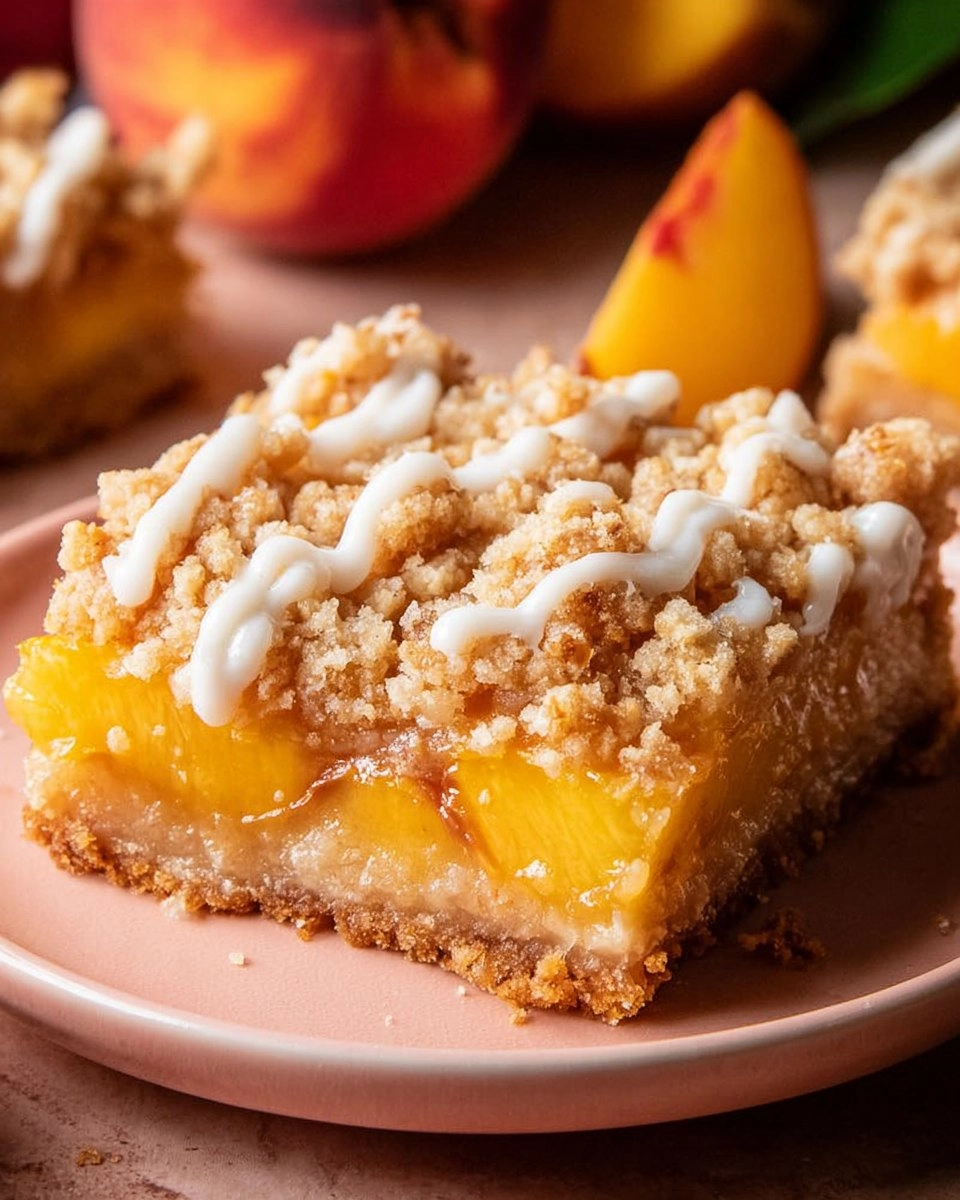 Peach Crumb Bars 134 Peach Crumb Bars