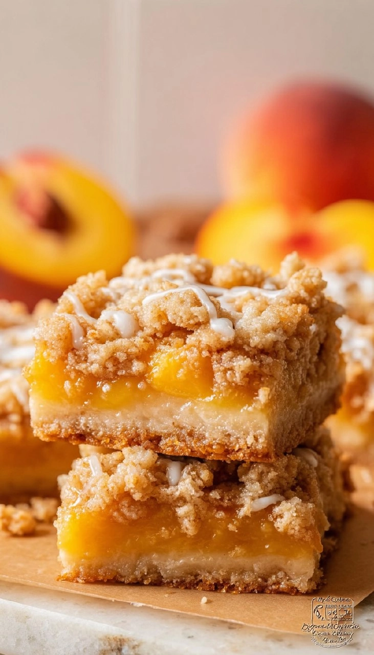 Peach Crumb Bars 135 Peach Crumb Bars