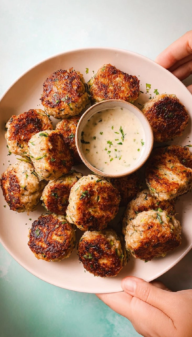 Ranch Turkey Zucchini Meatballs