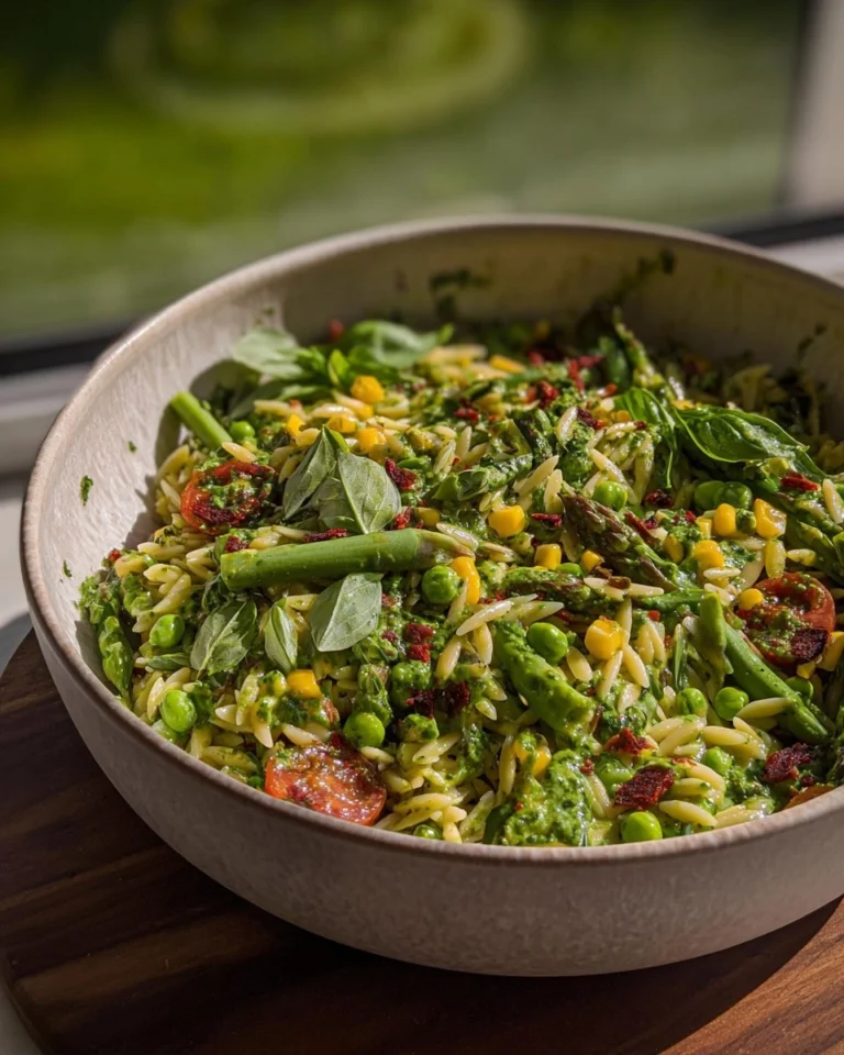 Spring-Orzo-Pasta-Salad-with-Creamy-Basil-Vinaigrette-Recipe