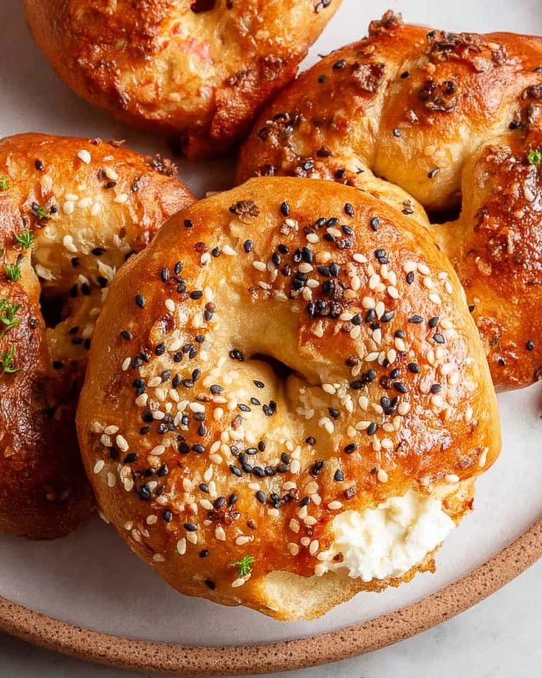 Strawberry-Cottage-Cheese-Bagels-Recipe