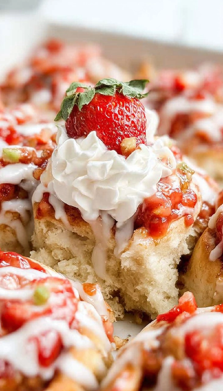 Strawberry Shortcake Cinnamon Rolls 120 Strawberry Shortcake Cinnamon Rolls