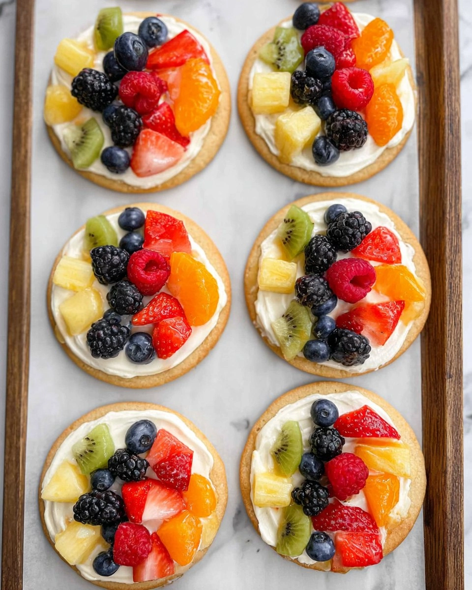 Sugar Cookie Fruit Pizzas