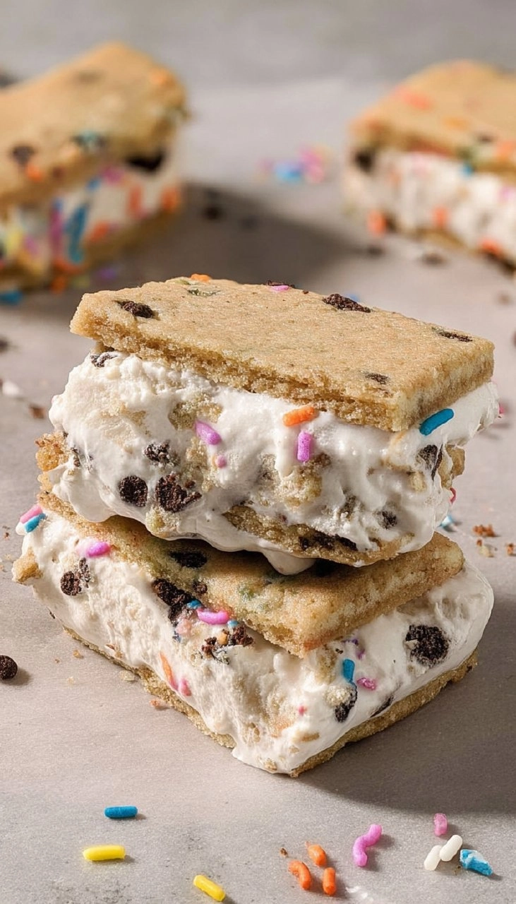 Vegan Cookie Dough Ice Cream Sandwiches