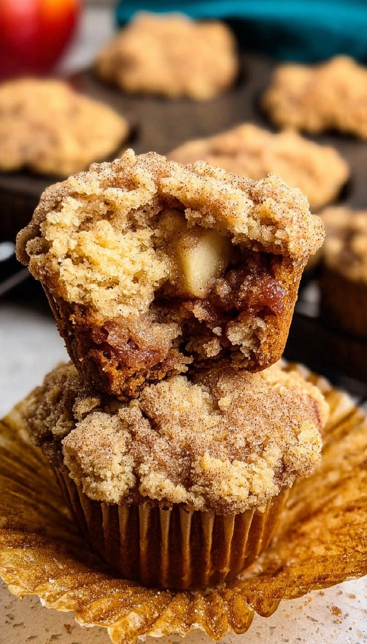 Crumb Apple Muffins