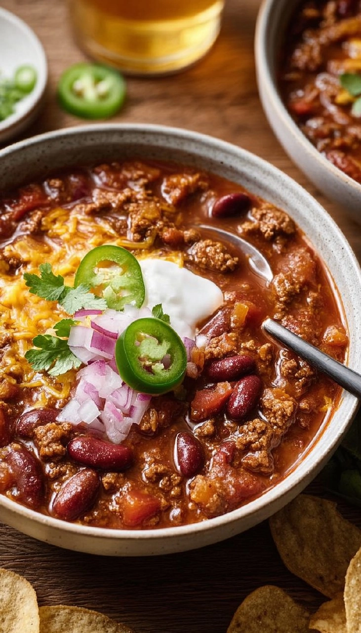 How to Make Homemade Chili Recipe (Ground Beef and Beans)