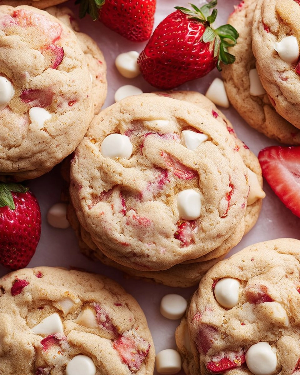 Strawberries and Cream Cookies (The Best Strawberry Flavor!) 31 Strawberries-and-Cream-Cookies-The-Best-Strawberry-Flavor-Recipe