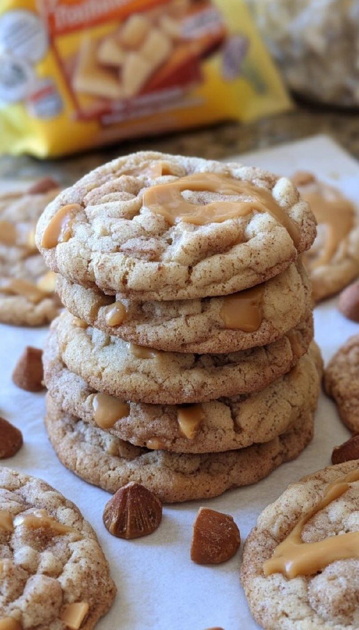 Caramel Apple Cider Cookies