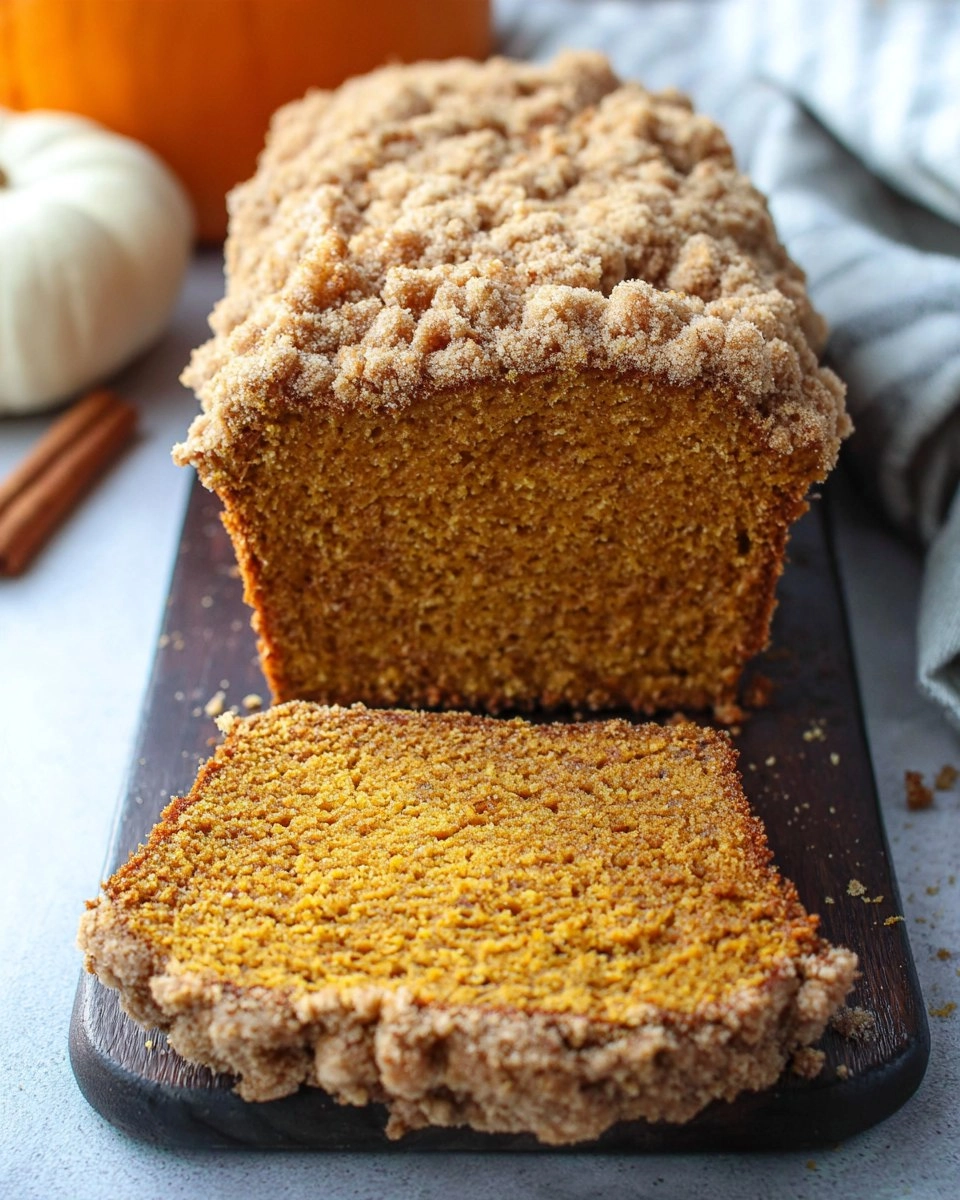 Pumpkin Bread with Crumb Topping