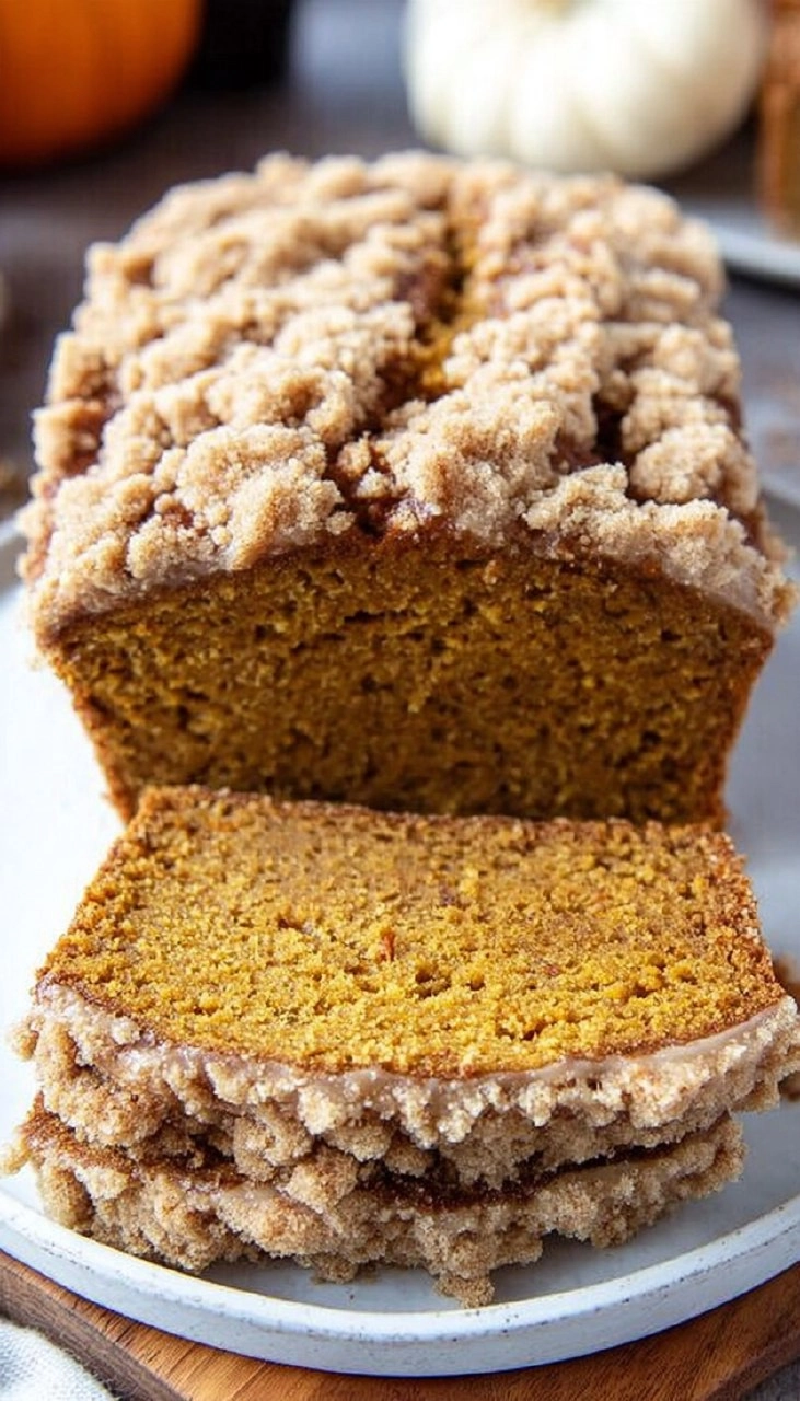 Pumpkin Bread with Crumb Topping