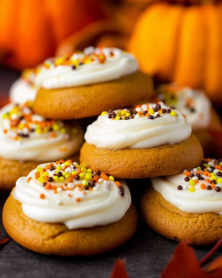 Pumpkin-Cookies-with-Cream-Cheese-Frosting-Recipe