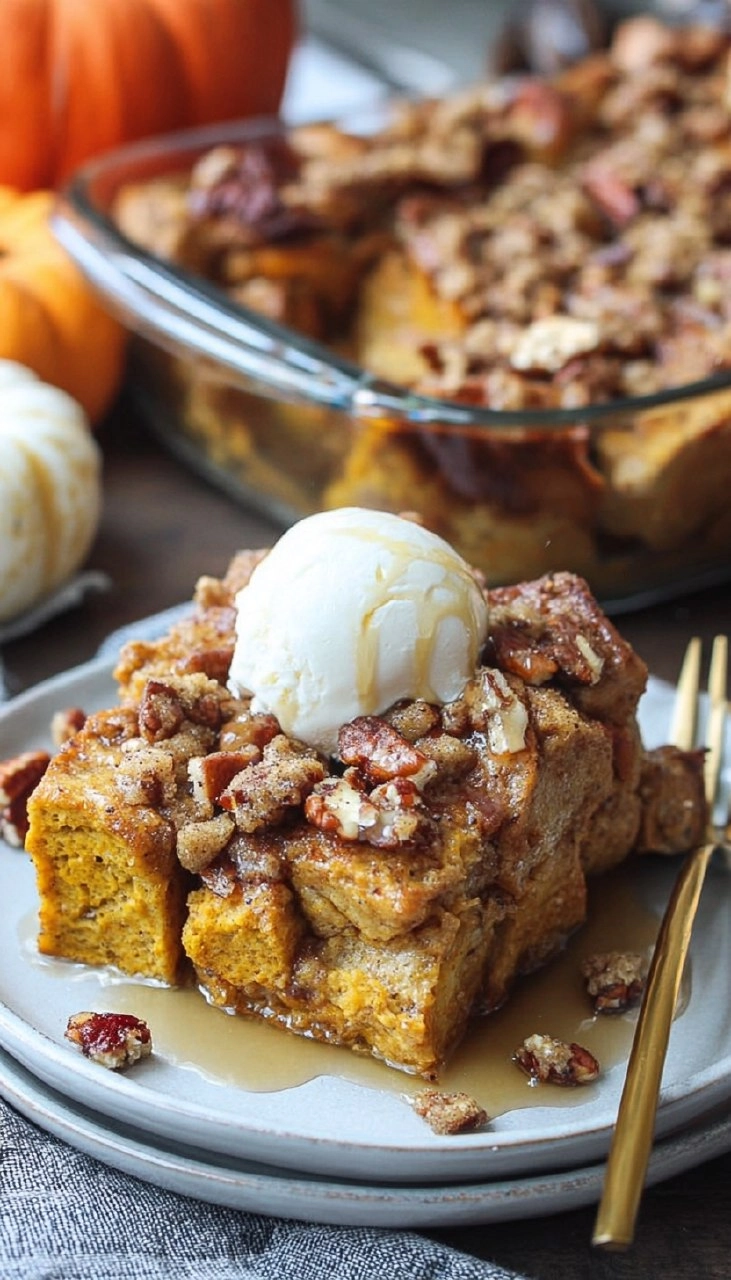 Pumpkin French Toast Casserole