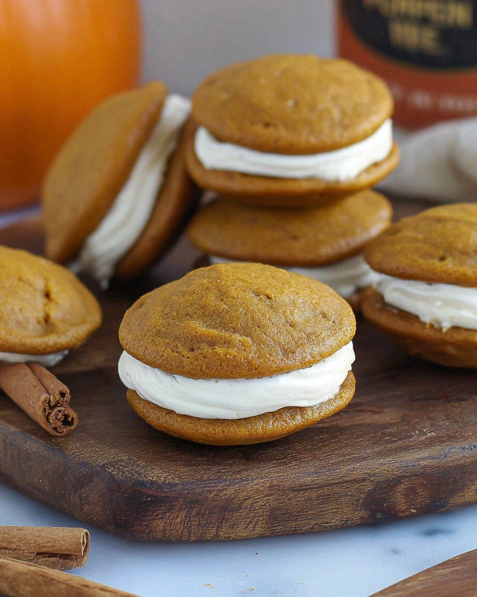 Pumpkin Whoopie Pies with Cream Cheese Filling 129 Pumpkin Whoopie Pies with Cream Cheese Filling