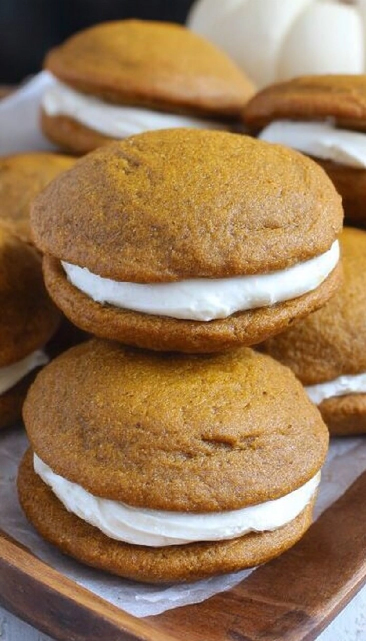 Pumpkin Whoopie Pies with Cream Cheese Filling 130 Pumpkin Whoopie Pies with Cream Cheese Filling